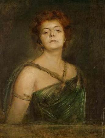 Franz von Lenbach Portrait einer Dame France oil painting art